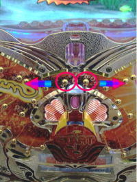 パチンコ外振り釘と内振り釘